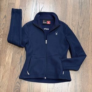 Spyder Dark Blue Zip-Up Jacket